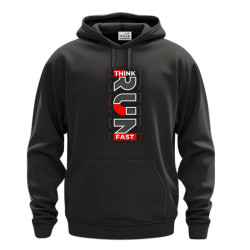 RUN FAST BLACK HOODIE RUN FAST BLACK HOODIE