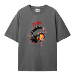 ITS ON GREY OVERSIZE T SHIRT
