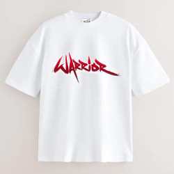 WARRIOR WHITE OVERSIZE T SHIRT