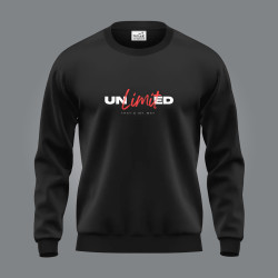 UNLIMITED BLACK SWEAT SHIRT