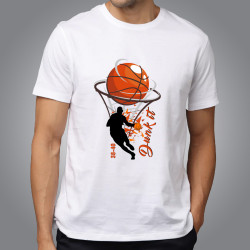 BASKET BALL WHITE T SHIRT